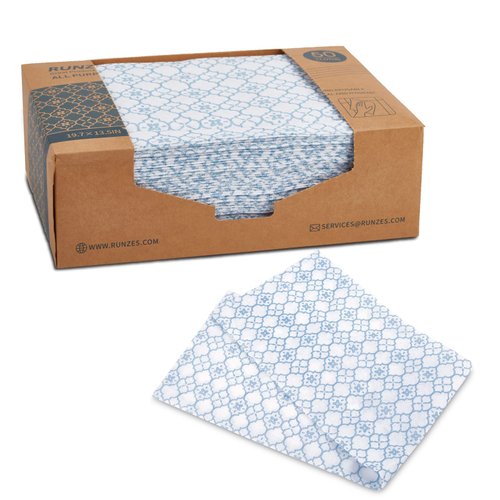 Runzes Reusable Cleaning Cloths Value Pack of 100Count Super Soft,Absorbent,Washable Handi Wipes Dish Cloths Cleaning Wipes