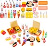 33 Pieces Miniature Fast Food Toy Miniature Pretend Food Play Toys Dollhouse Accessories Hamburger Fries Cake Milk Doll Food Kitchen Accessory Toy for Kids Party Accessory Christmas Restaurant Decor