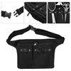 VOCOSTE Hairstylist Waist Belt, Barber Hair Stylist Tools Storage Canvas Waist Belt, Hairdresser Scissor Apron Belt, Canvas, Black