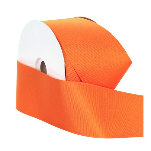 Berwick Offray 3" Grosgrain Ribbon, Torrid Orange, 50 Yards