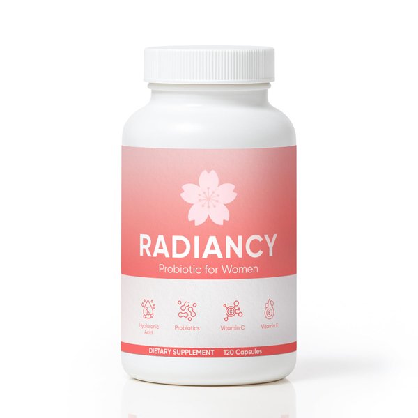 minyang Radiancy Probiotic for Women, Daily Supplement with Multi-Collagen, Hyaluronic Acid, Prebiotics, Vitamin C - 120 Count (1)