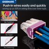GKEEMARS 58 Pcs Push-in Wire Connector 773 2/4/ 6/8 Port Conductor Assortment Pack for Junction Box