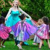 D.Q.Z Girls Fairy-Butterfly-Wings Costumes Bulk for Toddler Kids-Dress Up, 9 Pack Butterfly Gifts Toys for Party Favors (Butterfly Wings)