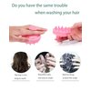 YQBOOM Scalp Massager Hair Growth 2 Pcs Soft Silicone Bristles Scalp Scrubber Hair Shampoo Brush for Wet Dry Hair Ladies Men Black Pink