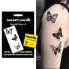 INKARTLINK semi-permanent temporary tattoos, realistic tattoos, tattoos for cool girls, gifts for girls, waterproof and non-reflective, exquisite packaging, unique design (Dark Butterfly)