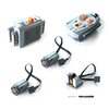 5-in-1 Motor Kit Compatible with Lego Technic, Power Function Motor Set Includes Motors, Battery Box, 2.4G Receiver, Remote Control