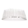 Honbay 6PCS Silver Fancy DIY Hair Clips Metal Wire Hair Combs Bridal Wedding Veil Combs (22 teeth)