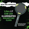LitezAll COB LED Magnifying Glass with Light | Even Lighting and Shadowless Lighted Magnifying Glass with 3X Magnifier for Reading Light, Jewelers Glasses, Magnifiers for Seniors and Gifts for Men