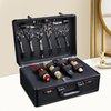 Professional Barber Suitcase with Code Lock, Hairdresser's Tool Box Barber Supplies 15.74 * 12.2 * 6.3in
