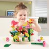 Wooden Flower Garden Building Toys for Kids, STEM Educational Activity Preschool Kit Gift for Boys Girls Age 3 4 5 6 7 Years Old, Stacking Game for Toddlers Build a Bouquet Pretend Play Set