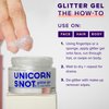 Unicorn Snot Face & Body Glitter Gel - Cosmetic-Grade Holographic Glitter - Stocking Stuffers for Women, Gifts for Teen Girls - Safe for Face, Easy Application & Removal -Silver Glitter, 1.7oz (Disco)
