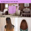 Ulifebetter 28PCS Self Grip Hair Rollers,Small Plastic Hair Curlers Heatless Hair Curlers for Salon Hairdressing Curlers and DIY Hairstyles(purple)