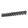 Grey Pneumatic (9712UM) 1/4" Surface Drive 12-Piece Standard Universal Metric Socket Set