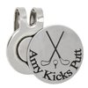 LGU(TM Personalized Kicks Putt Golf Marker, Golf Ball Marker, Pocket Token, Golf Accessory Golf Magnetic Hat Clip with Coin