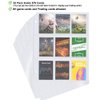 POKONBOY 288 Pockets Trading Card Sleeves, 9-Pocket Trading Card Binder Sheets Card Storage Album Pages Holders for Standard Size Cards, Sport Cards, Game Cards, Business Cards