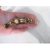 Generic Golden rose clear art deco sparkly banana hair claw clip with rhinestones