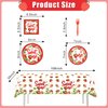 Yingoto 150pcs Strawberry First Birthday Decor Tableware Set for 20 Guests, includes Berry First Birthday Banner Hanging Swirl Paper Plate Cup Fork Straw Napkin Tablecloth Sweet One Birthday Party