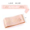 HOWAF Rose Gold 40th Birthday Sash, It's My 40th Birthday Satin Sash for 40th Birthday Decorations Women 40 Birthday Gift Party Accessories, One Size