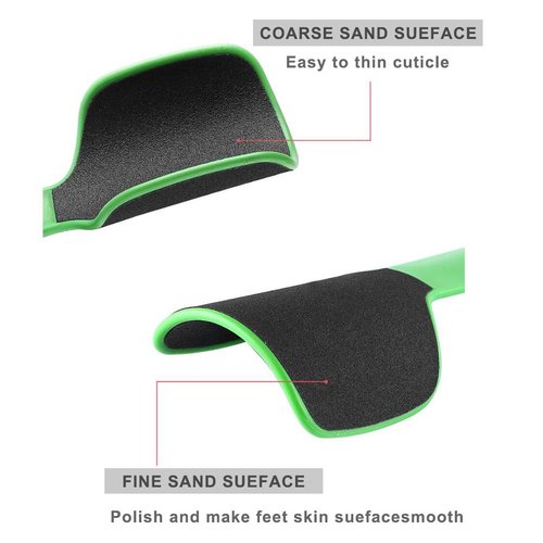 Bettli Foot File U Shape Curved Callus Remover Double-Sided Colossal Foot Heel Scrubber Shaver Removes Dead Skin Pack of 2