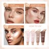 Natural Glow Illuminator Glotion, Hydrating Makeup Highlighter for Face & Body, Liquid Highlighter to Glow, Sheer to Light Buildable Coverage Long Lasting Vegan & Cruelty-Free, Medium