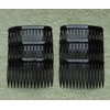 Ruwado 6 Pcs 14 Teeth Hair Side Comb Twist French Vintage Style Hair Clips Pins Accessories Supplies for Women Girls Bridal Wedding Veil Fine Long Curly Hair (Black)