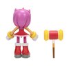 Sonic The Hedgehog 4-Inch Action Figure Modern Amy with Hammer Collectible Toy