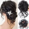 Faringoto Messy Bun Hair Piece,Tousled Updo,Scrunchie Hair Extensions for Women