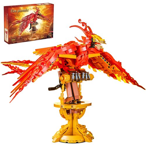 Harry Fire Phoenix Building Set, Magic Potter Phoenix Collectible Toy for Adults, Compatible with Lego Bird, Building Blocks Toy for 8-14 Year Old Boys, Girls, Any Fans (938 PCS)