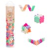 PLUS PLUS 240 Piece Interlocking Building Blocks for Kids, Open Ended Connecting Toys, STEM Bin Classroom Mini Manipulatives - Pearl Mix Play Tube