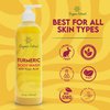 ORGANIC EXTRACT, Turmeric Kojic Acid Body Wash – 16 fl oz / 473ml – Skin Brightening Shower Gel for Deep Gentle Moisturizer, Helps to Remove Dark Spot, with Shea Butter & Aloe Vera