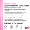 NO FADE FRESH Light Pink Color Depositing Conditioner - Semi Permanent Hair Color with BondHeal Bond Rebuilder - Pink Hair Dye - Deep Conditioner Hair Mask 6.4 oz