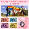 Kids Camera, Instant Print Camera 2.4 Inch Screen 1080P Digital Camera with 16X Digital Zoom, 32GB TF Card for 3-13 Boys and Girls Birthday Gift