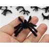 20 PCS Black Realistic Hairy Small Plastic Fake Spiders Scary Joke Prank Toy for Party Favors Creepy Halloween Decoration by Baryuefull