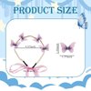 LYDZTION Pearl Butterfly Headband with 10PCS Butterfly Hair Clips for Women Girls,Fairy Headbands Pearl Headband Butterfly Hair Clips Rapunzel Barrettes Hairpin Butterfly Hair Accessories(purple)