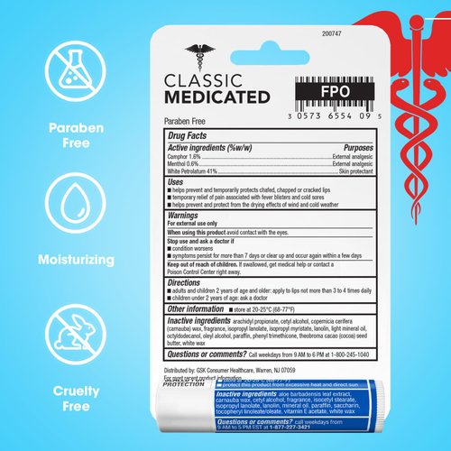 ChapStick Dry Lips & Cold Sore Pain Relief Bundle – Classic Medicated ChapStick 3-Pack + Original Moisturizer Lip Balm with SPF 15, 0.15 Oz Ea (4 Piece Set)