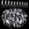 MODELONES 600pcs Coffin Nails Fake Nail Tips Clear Full Cover Acrylic False Nails for Nail Salons and DIY Nail Art