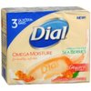 Dial Omega Moisture Glycerin Bar Soap, Sea Berries, 3 Count (Pack of 1)