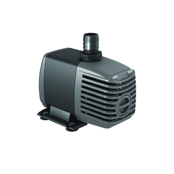 Hydrofarm AAPW400 24-Watt 400 GPH Indoor/Outdoor Hydroponic Aquarium Pond 6ft Power Cord for 40 Gallon Reservoirs Submersible Water Pump, 400-GPH, Dark Grey/Black
