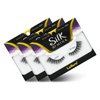 Laflare Silk Mink 3D False Eyelashes Light, Fluffy Natural Looking false lashes, Wispy Lashes. 3PK… (SM01)