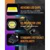 LUYED 3157 LED Bulb for Reverse Lights 3400 Lumens Extremely Bright 3056 3156 3057 3157 LED Bulbs with Projector for Tail Brake Signal Lights,Xenon White,Pack of 2 (Brightest LED in market)