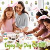 Geyee 130 Pcs Easter Window Art Craft Kit Set 64 Pcs DIY Easter Suncatcher Ornaments Easter Egg Window Art Kit Crafts Toy 64 Pcs Suction Hook 2 Pcs Elastic Cord for Crafts Activities Party Decorate