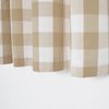 NATUS WEAVER Buffalo Check Curtains 45 inches Long Cotton Basement Beige and White Gingham Plaid Kitchen Window Panels Living Room Checker Drapes Bedroom Rod Pocket Window Treatment 2 Panels
