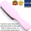 GIORGIO Hair Brush for Men and Women, Gentle Mini Hair Detangler Brush, Dual Length Bristles, Scalp Massager, Travel Detangling Brush, All Hair Types, Pink
