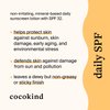 Cocokind Daily SPF, Face Sunscreen, Mineral Sunscreen with Zinc Oxide, Unscented, Reef Safe Sunscreen with SPF 32 Protection