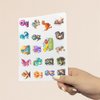 110 Pcs/6 Sheets Dinosaur Temporary Tattoos, Birthday Party Decoration Supplies, Party Favors, Cute Decorations, Cute Sticker Style Gift Ideas for Schools Prizes Themed
