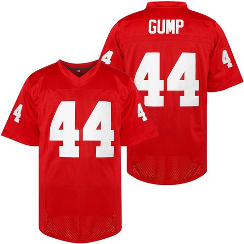 Forrest Gump #44 The Movie Stitched Football Jersey S-3XL (Medium, Red)