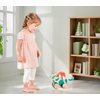 Hape Wooden Walk-A-Long Kitten Pull Toy| Roll & Rattle Push Pull Toy for Toddler| Montessori Toys for Walking Toddlers, Green