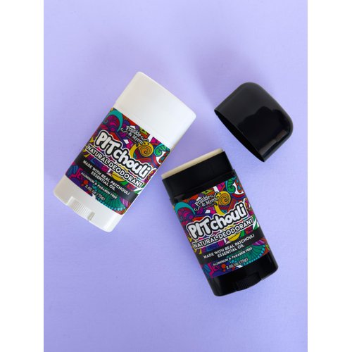 Frankie and Myrrh PITchouli 2 Pack | Natural Patchouli Deodorant for Women and Men | Real Essential Oils | Aluminum Free-Baking Soda, Coconut Oil and Shea Butter (2.56 oz) Paraben and Phthalate Free
