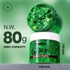 Teenitor Green Body Glitter, Face Glitter, Green Glitter, Body Glitter Gel, Hair Glitter Gel, 80g/2.8oz Holographic Glitter for Face Body Hair, Glitter Makeup, Hair Glitter for Kids