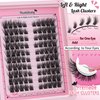 Left & Right Lashes Cluster Wispy Lash Clusters C Curl Cat Eye Cluster Eyelash Extensions Light Volume Look 10-14 mm Left Right Cluster Lashes DIY Individual Lashes by Hushlibaby